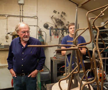 Thumbnail image of John Sydney Carter in his workshop - We Explore The Studio Of John Sydney Carter