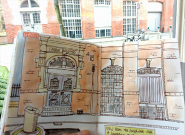 Thumbnail image of Austin Orwin - Let's Draw The Cultural Quarter - Leicester's 2nd Urban Sketching Success
