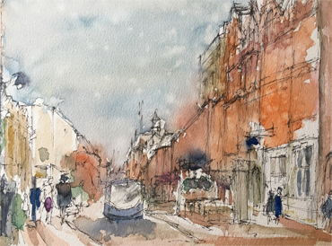 Thumbnail image of Mick Sadler - Let's Draw The Cultural Quarter - Leicester's 2nd Urban Sketching Success