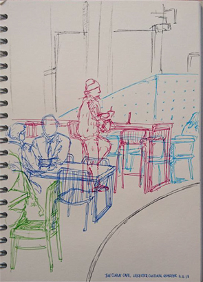 Thumbnail image of Stef Lee - Let's Draw The Cultural Quarter - Leicester's 2nd Urban Sketching Success