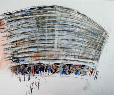 Thumbnail image of Milan Popowich - Over 30 Urban Sketchers In Leicester's First Sketchcrawl