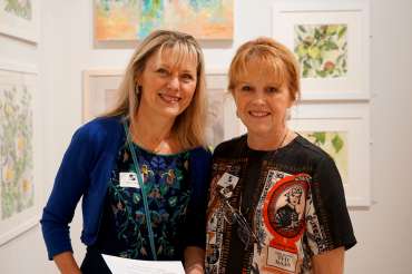 Thumbnail image of Hazel Crabtree and LSA Exhibitions Officer Deborah Bird - LSA Annual Exhibition - Preview Evening
