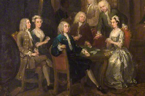 detail of Hogarth's Wollaston Family painting