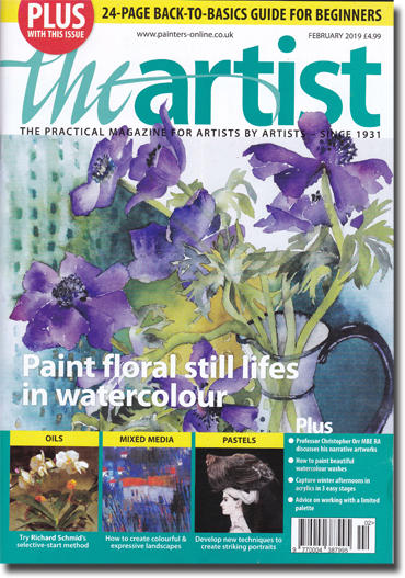 Front page of 'The Artist' February 2019